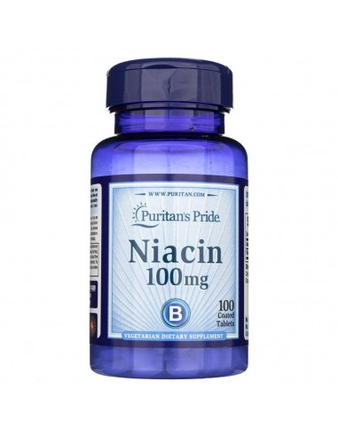 Puritan's Pride Niacyna 100 mg - 100 tabletek