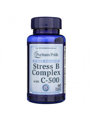 Puritan's Pride Stress B-Complex z C-500 - 60 tabletek