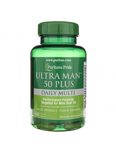Puritan's Pride Ultra Man 50 Plus Multiwitamina - 60 tabletek