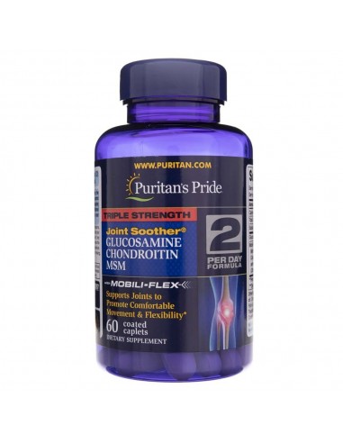 Puritan's Pride Glukozamina Chondroityna MSM - 60 tabletek