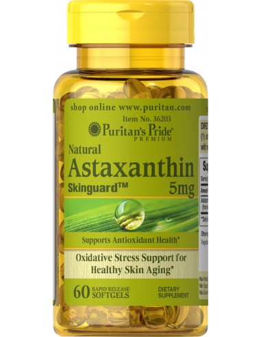 Puritan's Pride Astaksantyna 5 mg - 60 kapsułek