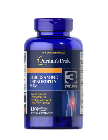 Puritan's Pride Glukozamina Chondroityna MSM - 120 tabletek
